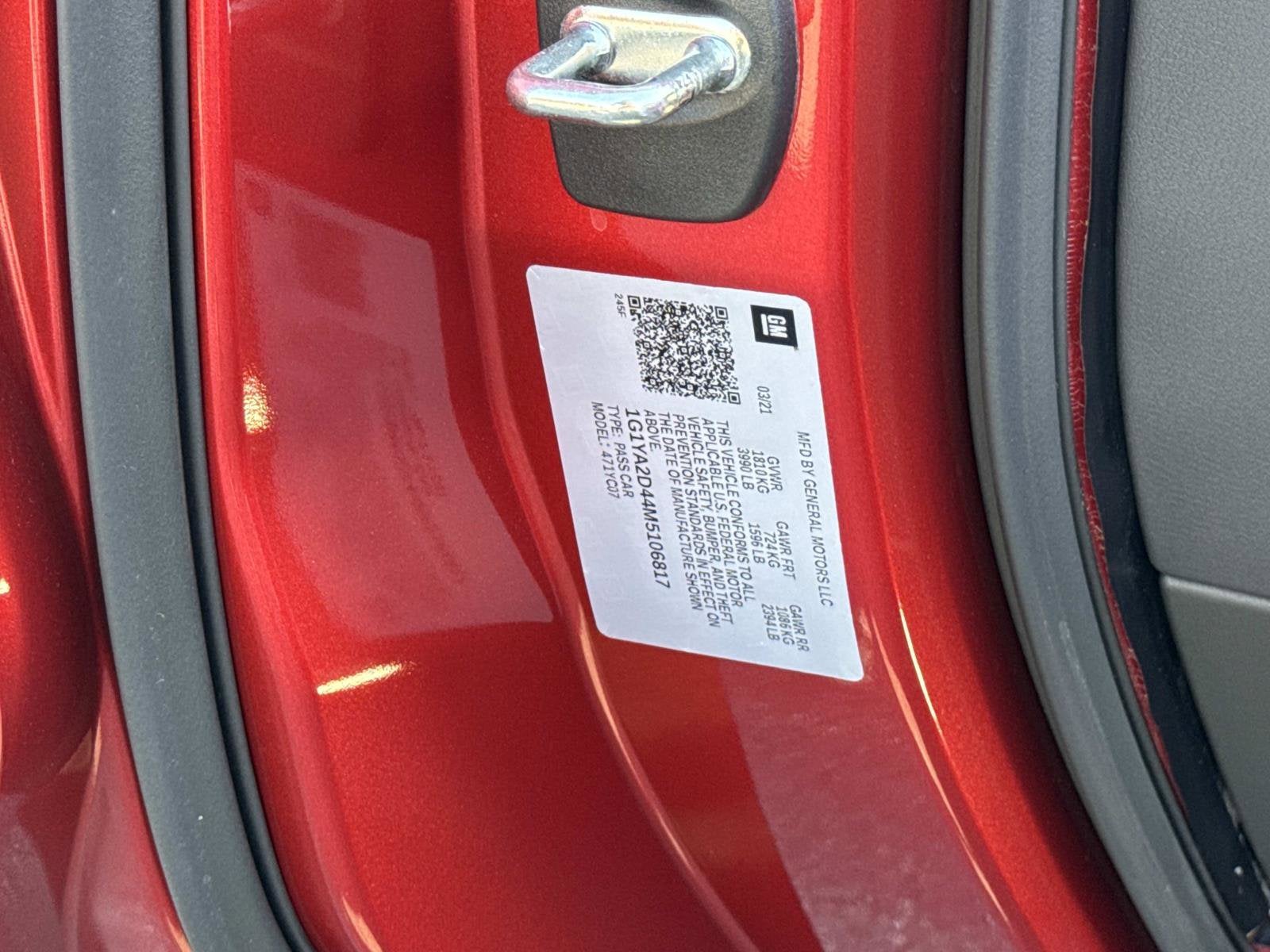 2021 Chevrolet Corvette Stingray 1LT