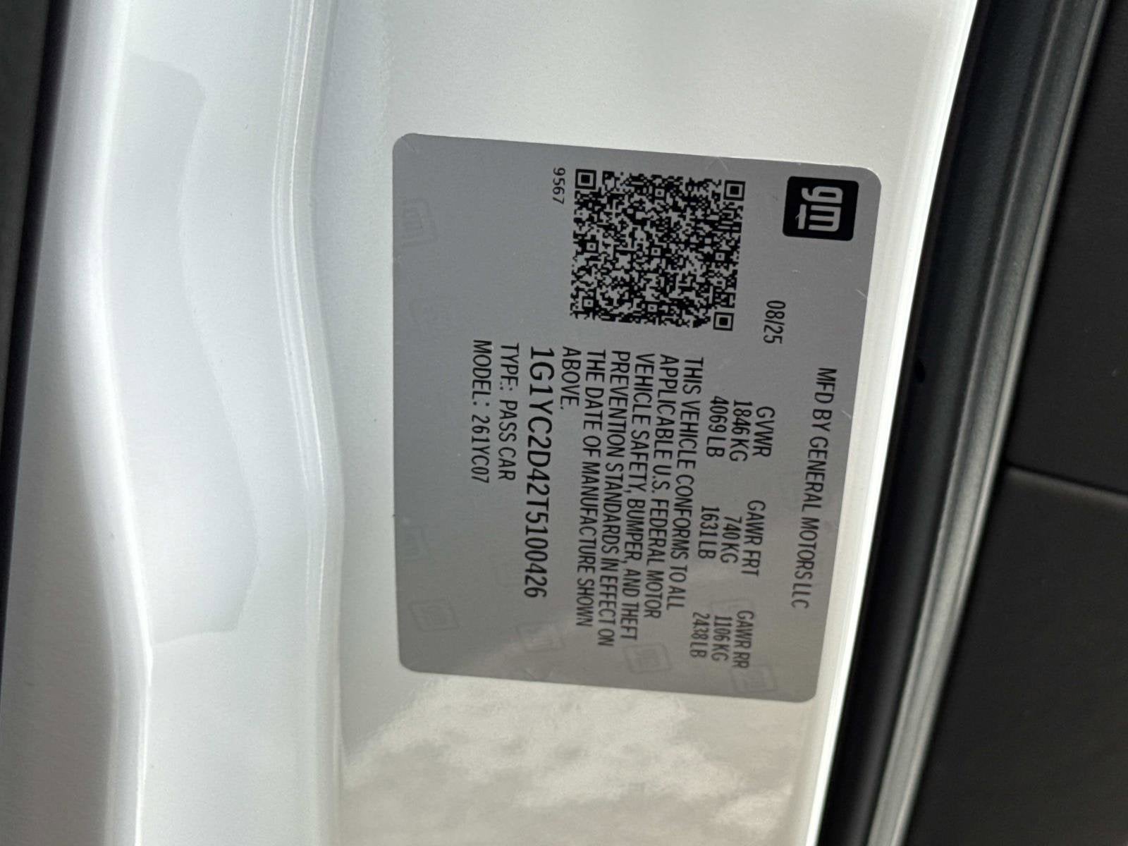 2026 Chevrolet Corvette Stingray 3LT