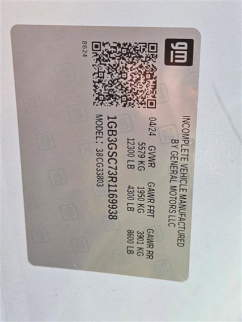 2024 Chevrolet Express Cutaway 3500 1WT