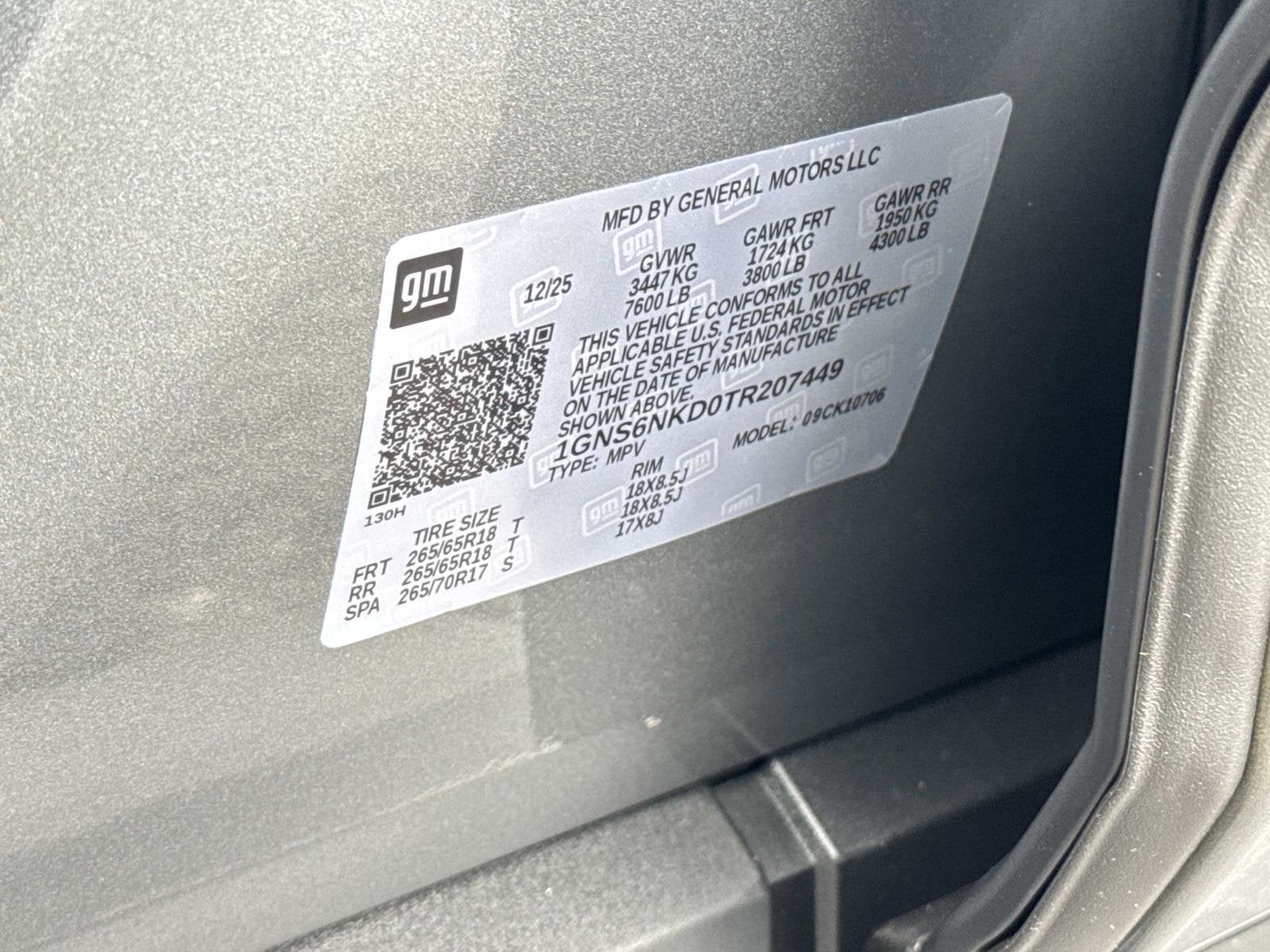 2026 Chevrolet Tahoe LT