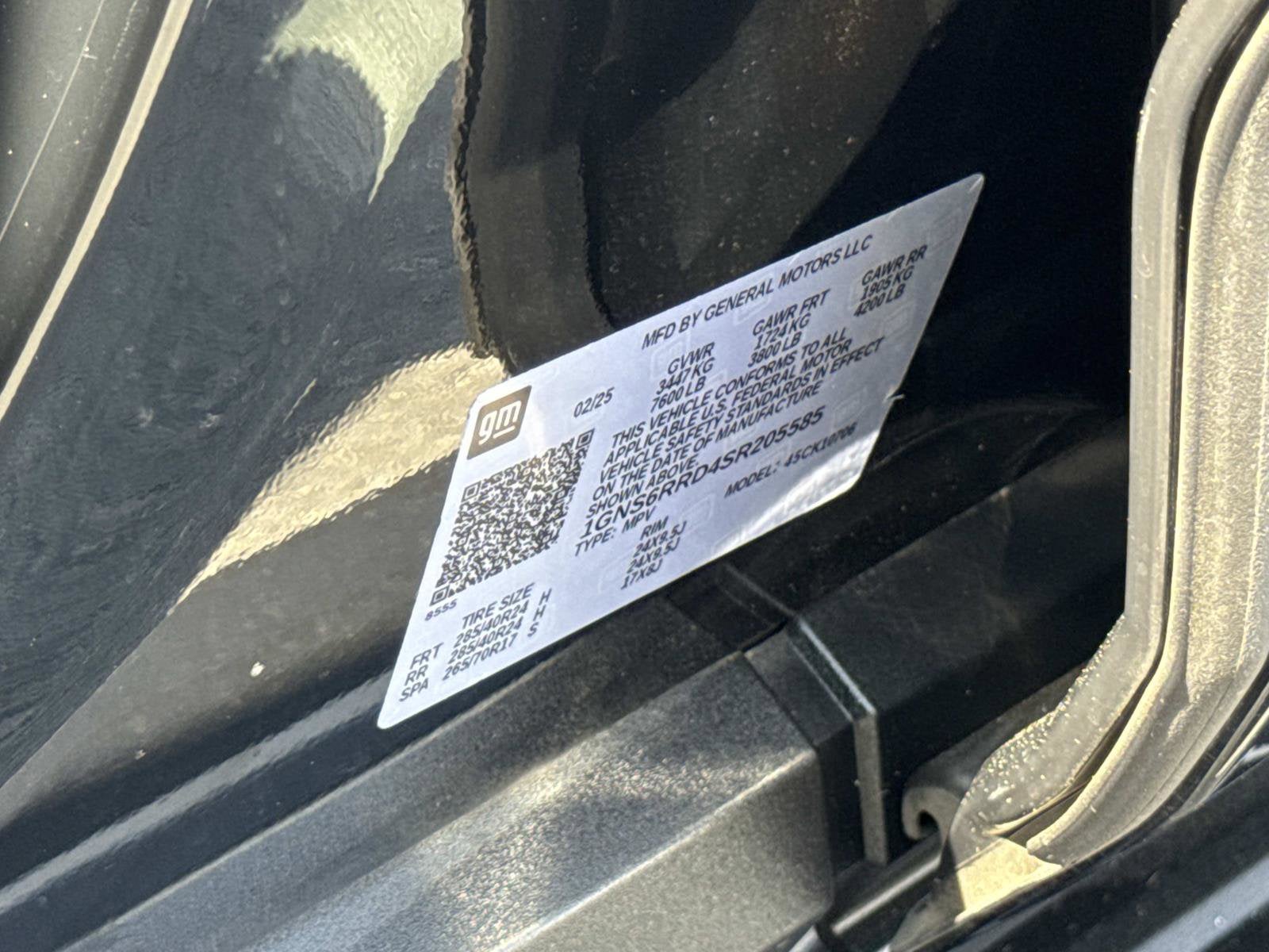 2025 Chevrolet Tahoe RST