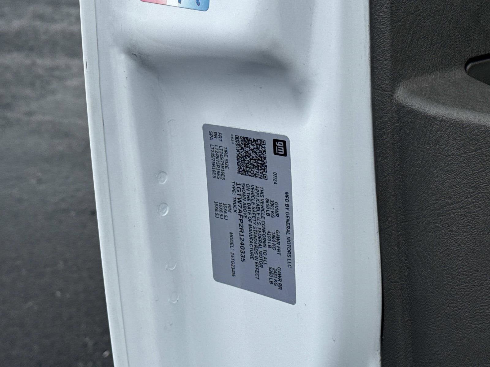 2024 GMC Savana Cargo 2500 Work Van