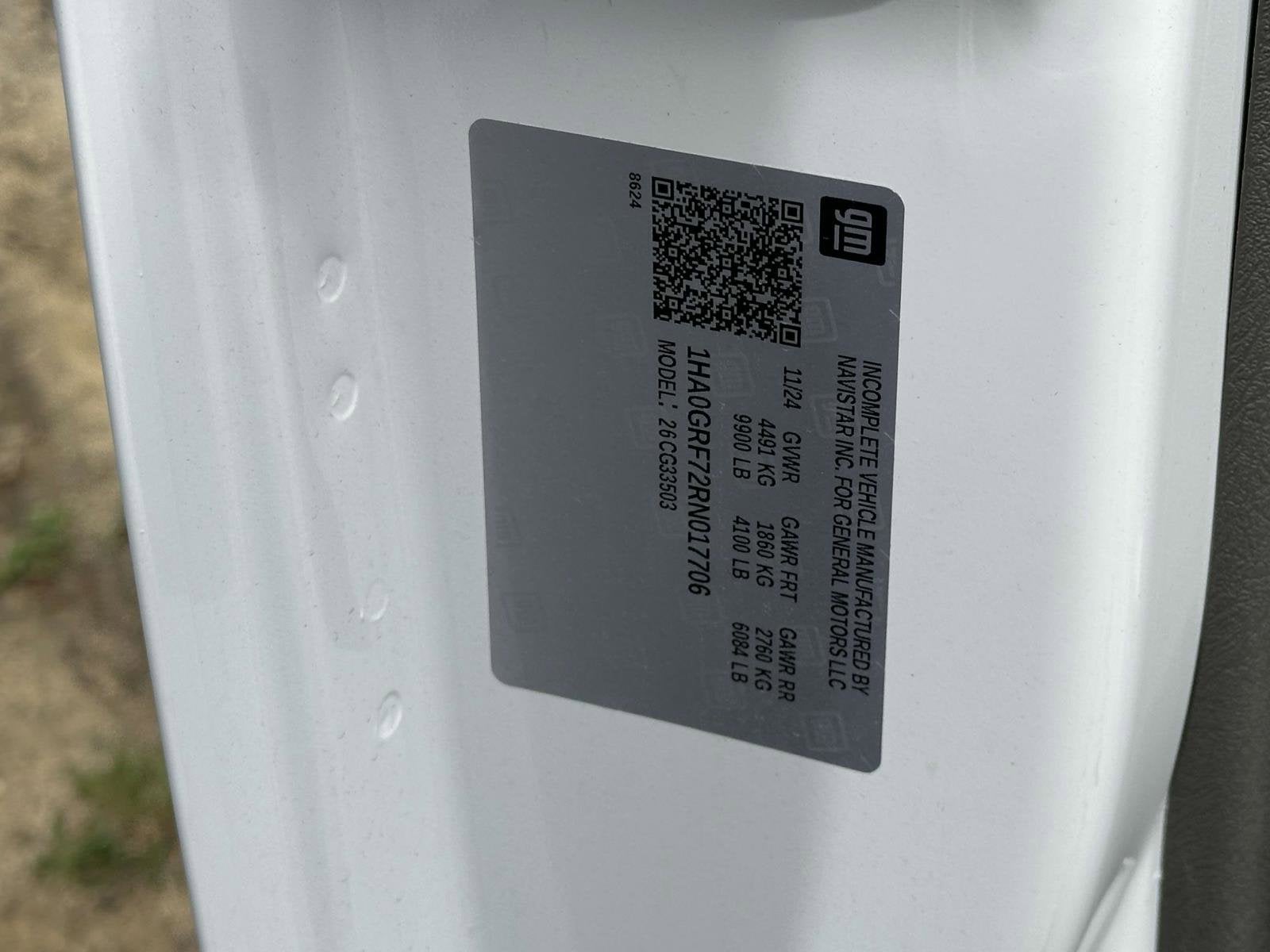 2024 Chevrolet Express Cutaway 3500 1WT