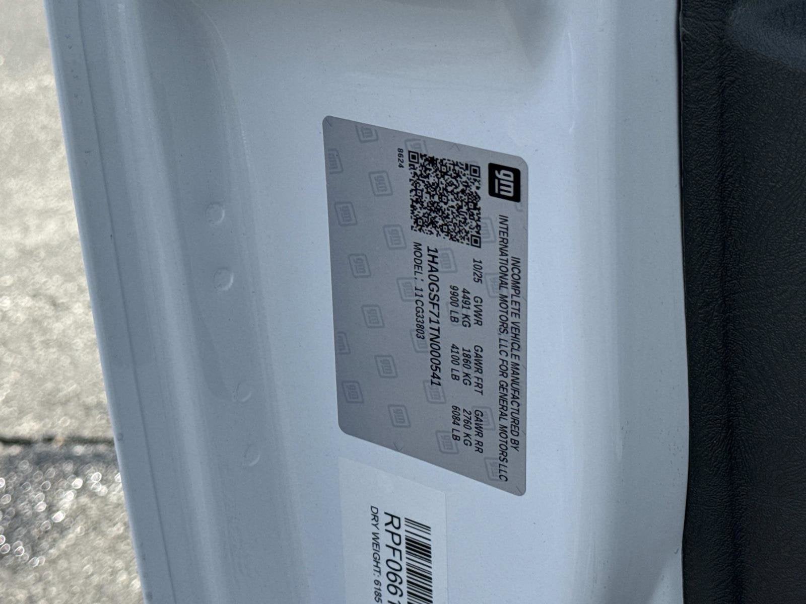 2026 Chevrolet Specialty Vehicle 1WT