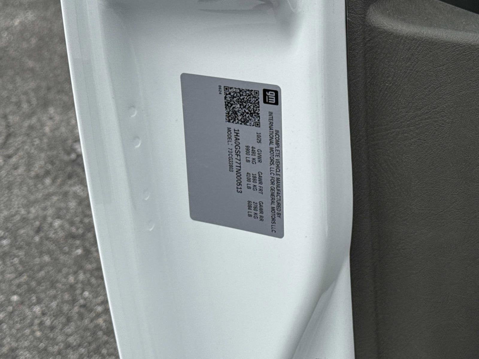 2026 Chevrolet Specialty Vehicle 1WT