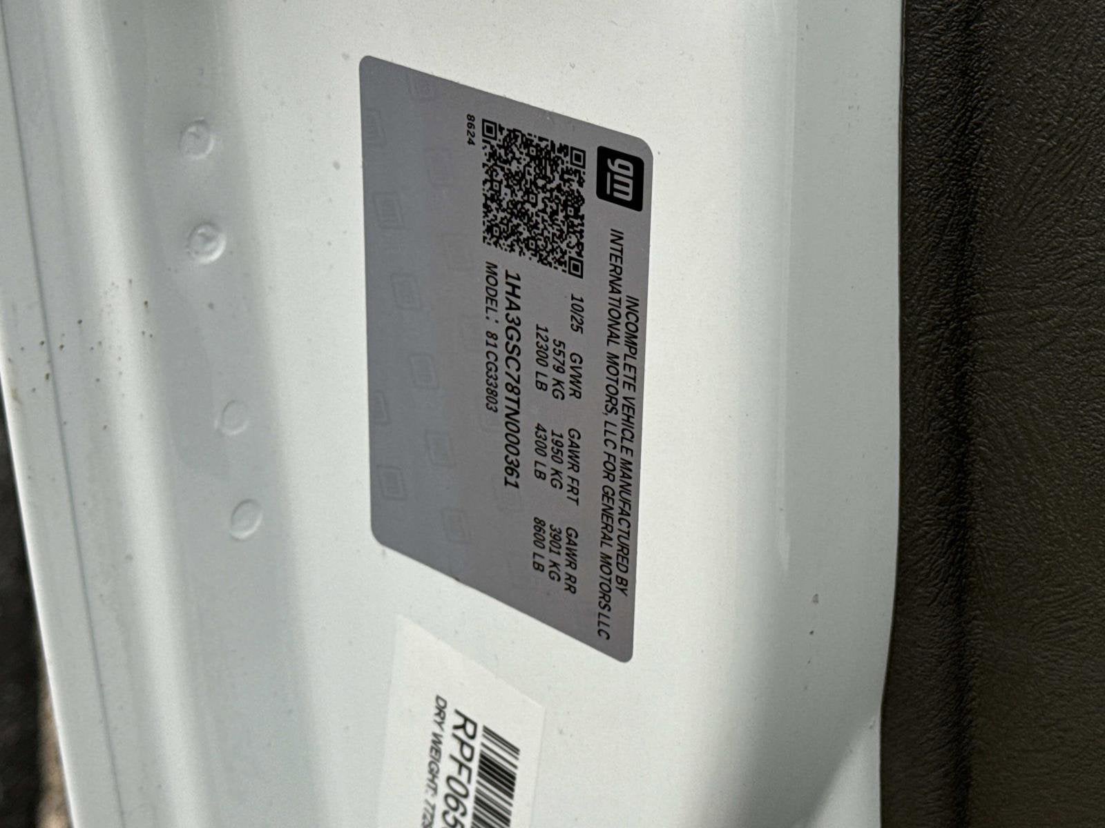 2026 Chevrolet Express Cutaway 3500 1WT