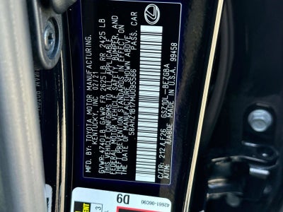 2021 Lexus ES ES 350 F SPORT