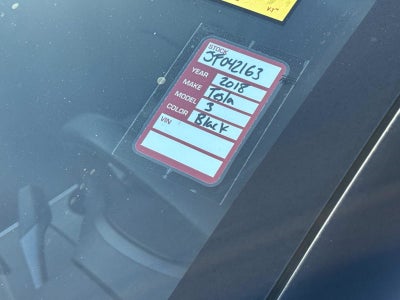 2018 Tesla Model 3 Long Range Battery