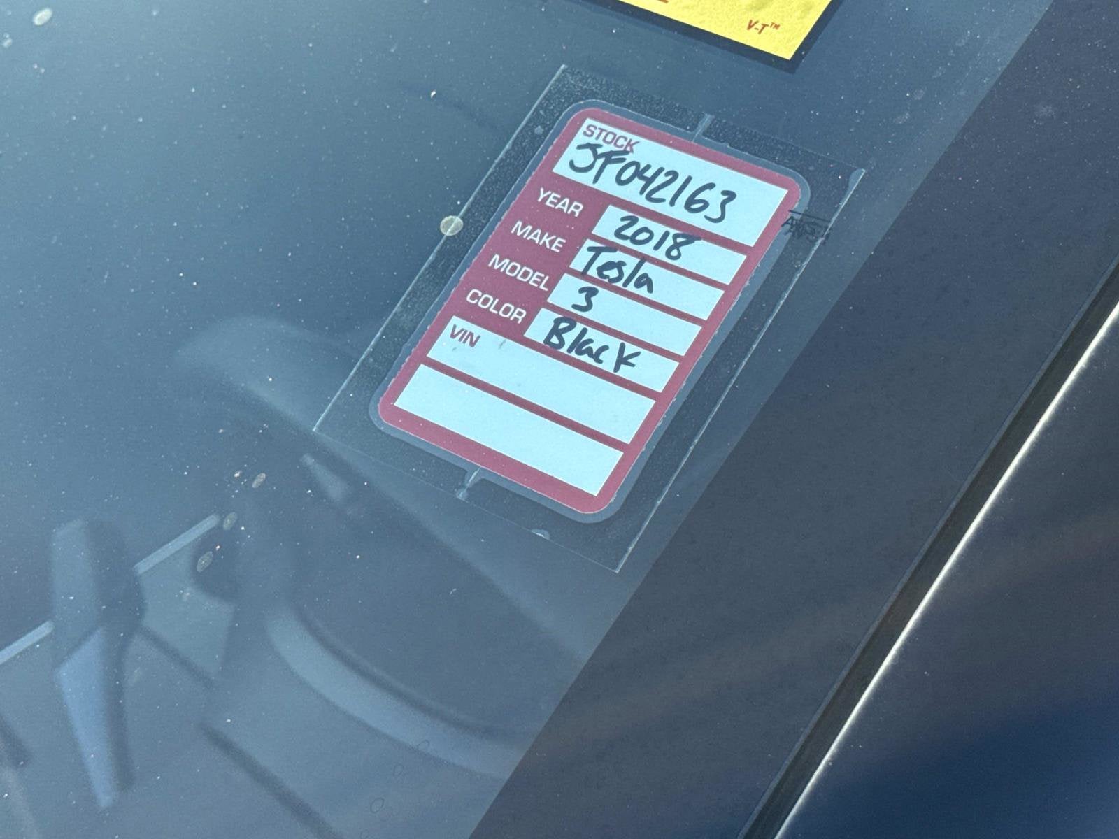 2018 Tesla Model 3 Long Range Battery