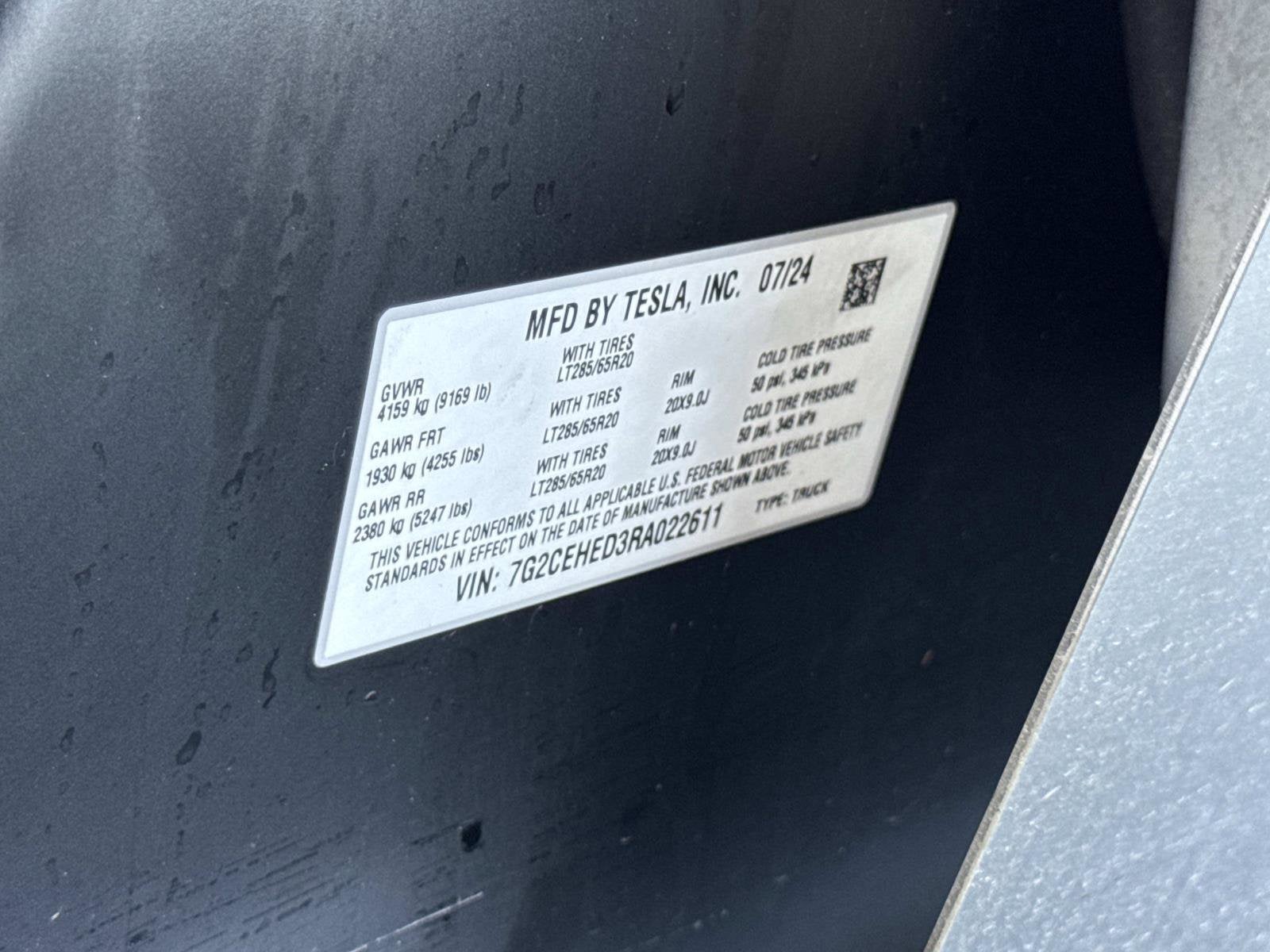 2024 Tesla Cybertruck NA